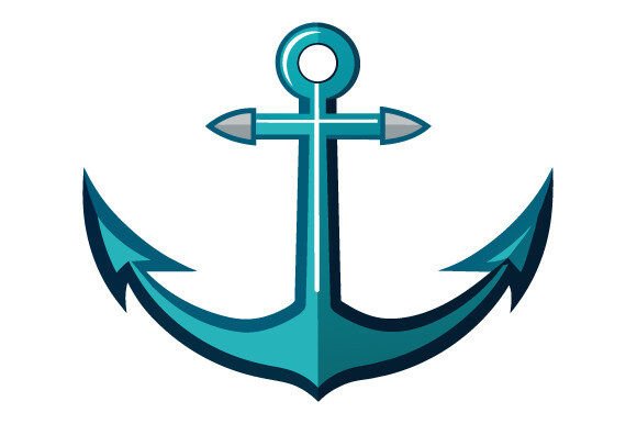 Anchor on White Background: Elevate Your Design Projects with Versatile Vector Art