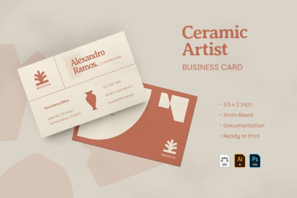 Ceramic Artist - Business Card