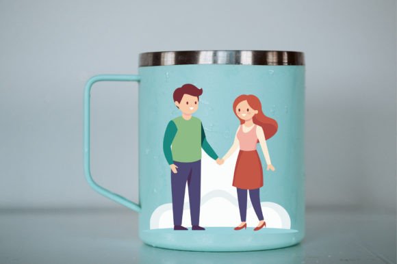 Couple Holding Hands Vector Art