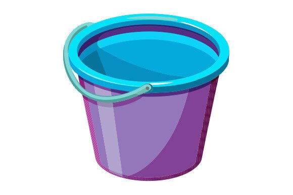 Empty Plastic Bucket with One Handle: A Versatile Tool for Everyday Tasks