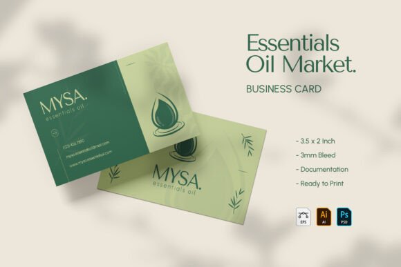 Essentials Oil Market - Business Card