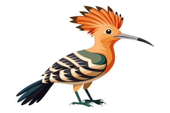 Hoopoe Bird Vector Design: Elevating Your Creative Projects with Precision and Style
