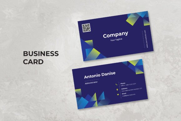 Modern Blue Theme Business Card