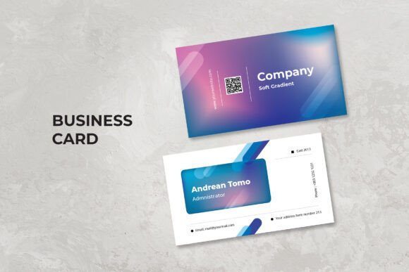New Gradient Color Business Card: Elevating Professional Identity in a Digital Age
