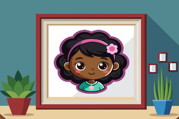 The Art of Personalization: Why Cute Black Girl Sticker Vector Designs Are Essential for Modern Creators