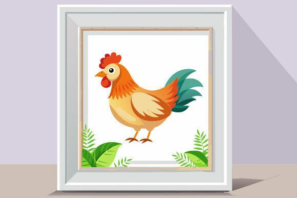 The Art of the Hen-on-White-Background: A Versatile Design Element for Modern Branding