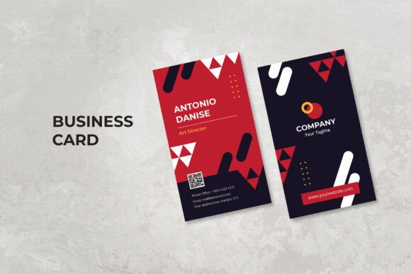 The Power of First Impressions: Mastering Your Brand with a Modern Red Business Card