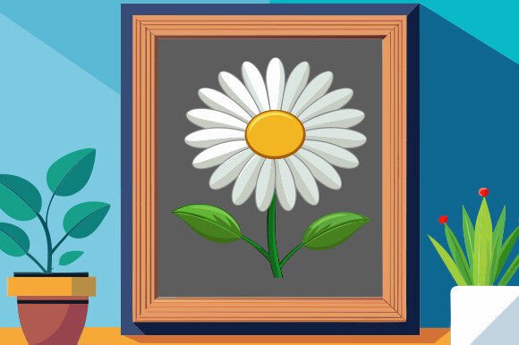 The Power of Simplicity: Mastering the Daisy Flower Vector on a White Background for Modern Design Projects